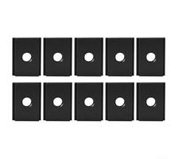 Lot de 10 écrous à rainure en T M8 en aluminium pour outils de menuiserie Finition noire 30 mm