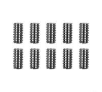 Lot de 10 écrous filetés M6 x 1,0 à M8 x 1,25 - Manchons à visser en acier inoxydable pour réparation de meubles en bois et équipements mécaniques - Longueur : 15 mm