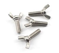 Lot de 10 écrous papillon et boulons M8 en acier inoxydable 304, boulons et écrous papillon M8 x 25