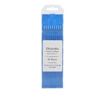 Lot de 10 électrodes de soudage TIG en tungstène WL15 Lanthanum pour acier inoxydable (1,6 mm x 175 mm)