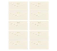 Lot de 10 enveloppes en papier à rabat en V, motif piano mélo, C | Invitations, lettres et notes ; couleurs assorties pour l'envoi de visite, pochettes pour cartes cadeaux et enveloppes de