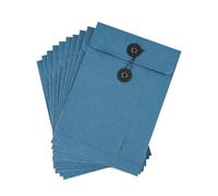 Lot de 10 Enveloppes Épaissies A5 Enveloppes en Papier Kraft avec Ligne Boucle Enveloppes Vintage pour Cartes Lettres Factures Sac de Rangement pour Document Fichier