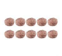Lot de 10 éponges à récurer en fil de cuivre, outil de nettoyage essentiel pour enlever les scories de buse