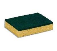 Lot de 10 éponges classiques une face abrasive et une absorbante - Dimensions 12,6 x 2,2 x 8,4 cm G