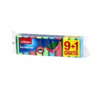 Lot de 10 éponges Rainbow lave-vaiselle VILEDA