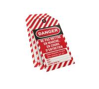 Lot de 10 étiquettes de consignation THIRARD Danger : ne pas mettre en marche - 091133