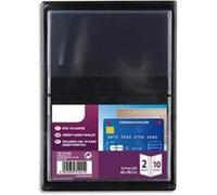 Lot de 10 étuis pour 10 cartes de crédit, 6,5 x 19,5 cm, PVC 15/100eme G
