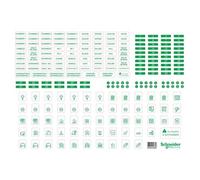 Lot de 10 feuilles A4 de symboles autocollants RESI9 plastique transparent - - R9H13228