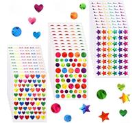 Lot de 10 feuilles d'autocollants holographiques en polypropylène pour tableau de récompense et décoration artisanale (A)