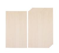 Lot de 10 feuilles de bois brut pour travaux manuels - Plaque en bois pour gravure de maison de bateau - 300 mm x 50 mm x 1 mm - 300 x 50 x 1 mm