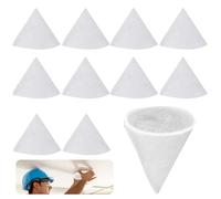Lot de 10 filtres coniques DN 125 G4, filtres pour système de ventilation, filtres de rechange pour soupape d'évacuation Zehnder Maico Pluggit Helios et vanne plate, 125 mm, 180 mm, 8 mm, non-tissé