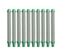 Lot de 10 filtres de pulvérisation sans air 304 en acier inoxydable 304 pour pistolets Wagner - Réduit le bouchon de pointe de l'émail de base pour les taches d'apprêt - 103 x 10,5 mm