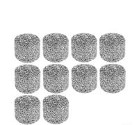 Lot de 10 filtres en mousse en acier inoxydable pour buse de nettoyeur haute pression 3000 psi Kit de nettoyage de voiture Argenté 14 x 10 mm Accessoire de rechange durable Filtre à gaze en métal pour