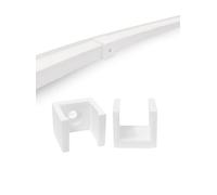 Lot de 10 fixations résistantes aux intempéries compatibles avec les supports Philips Hue Outdoor Lightstrip - Impression 3D - Plastique ASA - Installation facile et durable