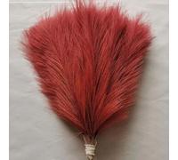 Lot de 10 fleurs de la pampa artificielles de 45 cm pour décoration de vase de mariage, décoration de chambre, rouge vin