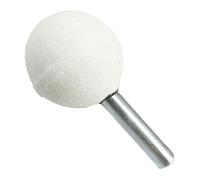 Lot de 10 forets à billes de 6 mm x 25 mm - Tête de meule en corindon blanc - Fraises rotatives pour céramique, pierre, métal, bricolage