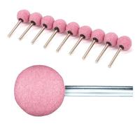 Lot de 10 forets rotatifs à billes de 6 mm x 30 mm pour meulage en céramique, pierre, métal, bricolage (rose)