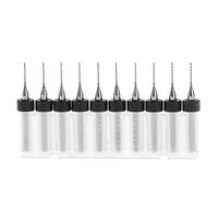 Lot de 10 forets rotatifs en carbure de tungstène 0,5 mm BE-TOOL - 2,5 mm - Tige 1/8" pour PCB, Dremel, Bijoux, CNC, métaux mous, circuit imprimé, outil de gravure, multicolore