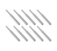 Lot de 10 fraises en carbure de tungstène 2 mm Tige 0,3 cm pour CNC | Coupe à haute vitesse, bords nets, finition sans bavure, idéal pour les machines CNC, construction en carbure