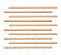 Lot de 10 garnitures en bois de hêtre, moulure en bois, cadre décoratif brut | Parfait pour les projets de miroir, d'armoire, de commode, de tableau d'étagère, d'amélioration de meubles à faire