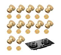 Lot de 10 Gicleurs en Laiton M6 pour Brûleur,Bouteille Gicleur Brûleur 0,5/0,7/0,87/1,02, Injecteur Gaz Butane Réglage Remplacement