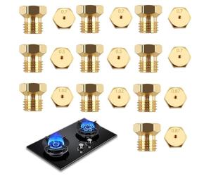 Lot de 10 Gicleurs Gaz Butane Universel, Gicleur Butane pour Gazinière, Cuisinière et Plaque de Cuisson, Injecteur de Gaz Gicleur Bouteille Conversion, Bouteille Gicleur Brûleur 0,5/0,7/0,87/1,02