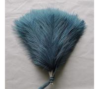 Lot de 10 herbes de la pampa artificielles de 40 cm, décoration de mariage duveteuse, bouquet de fleurs de la pampa artificielles pour vase, décoration d'intérieur, bleu roseau