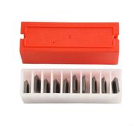 Lot de 10 inserts carrés en carbure de tungstène 11 x 11 mm avec vis pour outils de tour à bois, conçus pour un travail efficace de rabotage et de tournage du bois