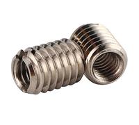 Lot de 10 Inserts Filetés M4 X 0,7 Mm Filetage Femelle M6 X 1 Mm Filetage Mâle Insert Fileté écrous D'encastrement pour Combinaisons de Meubles (longueur Totale 8 Mm)