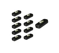 - Lot de 10 interrupteurs 2A bipolaires luminescents - Noir