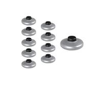 - Lot de 10 interrupteurs à pied pour luminaire - Argent
