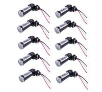 Lot de 10 interrupteurs photoélectriques du crépuscule à l'aube 600 W, capteur de lumière extérieur automatique pour portes, boîtier noir, étanche à la pluie