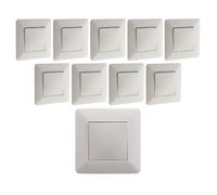 Lot de 10 interrupteurs va et vient blanc - Artezo - Zenitech
