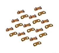 Lot de 10 jeux de maillons en acier inoxydable pour tronçonneuse Master | Lot de 10 maillons de réparation, pas de 0,826 cm, restaure les chaînes cassées, construction en métal robuste
