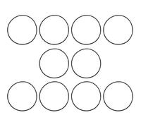 Lot de 10 joints d'étanchéité en caoutchouc P6664ASS16 P6664 compatibles avec les systèmes de filtre à sable Bestway Flowclear 58397