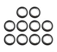 Lot de 10 joints toriques ISO pour Kf - En caoutchouc - Résistant à la chaleur jusqu'à 250 °C - Pour brides KF10/KF16/KF25/KF40 - Noir - Design robuste pour l'industrie et le laboratoire (KF25)