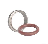 Lot de 10 joints toriques ISO pour Kf - En caoutchouc - Résistant à la chaleur jusqu'à 250 °C - Pour brides KF10/KF16/KF25/KF40 - Noir - Design robuste pour l'industrie et le laboratoire (KF10)