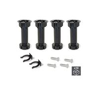 Lot de 10 kits de 4 pieds Bone EMUCA réglables H150 mm en plastique noir - 2032617 Noir G