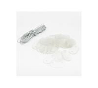Kit de fixation pour brise vue - Linxor - Transparent - 30 plaquettes et 1 bobine de fil de 4.20m