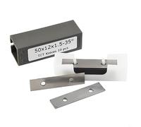 Lot de 10 lames carrées en carbure de tungstène 50 x 12 x 1,5 mm