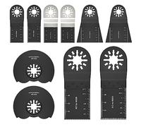 Lot de 10 lames de scie oscillantes bi-métal pour métal, bois, plastique, kit d'outils multifonctions compatibles avec Fein Multi-master Ryobi Mil-waukee Hita-chi Chi-cago Crafts-man