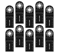 Lot de 10 lames de scie oscillantes - Kit d'accessoires multifonctions pour outil multifonction Fein Multimaster Dremel, Makita, Einhell
