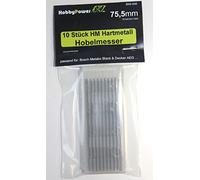 Lot de 10 lames réversibles en métal dur - 75,5 x 5,5 x 1,1 - Pour Black & Decker DN 750 / SR 600 K / BD 75 / KW 750