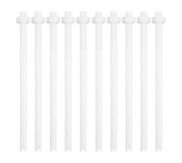Lot de 10 leviers de bouton de chasse d'eau, tige à vis étendue, accessoires d'interrupteur de toilettes, tige d'extension pour chasse d'eau