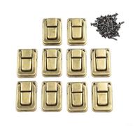 Lot de 10 loquets de valise en métal - 25 x 38 mm - Lot de 10 loquets de | Lot de 10 pièces, dimensions 25 x 38 mm, matériau en fer, aspect antique, idéal pour les coffres