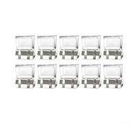 Lot de 10 loquets pour rail de fenêtre coulissante, clips d'installation de fenêtres, limiteurs de ventilation, pour verrouillage de fenêtres coulissantes (blanc)