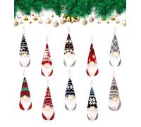 Lot de 10 lutins de Noël à suspendre, décorations de gnome à suspendre, nain suédois, ornements, peluche, animaux en peluche, Père Noël scandinave, elfe, sapin de Noël, décoration de Noël
