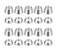 Lot de 10 manchons de compression en acier inoxydable for tube de diamètre extérieur 3, 4, 6, 8, 10, 12, 14, 16 mm(10mm,SS304)
