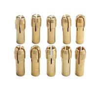 Lot de 10 mandrins de serrage en laiton avec tige de 4,8 mm | Ces mandrins de serrage en cuivre disposent d'un design à quatre griffes pour un maintien stable des accessoires pendant une