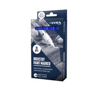 Lot de 10 Marqueurs peintures industrielles 2-4mm Bleu LYRA
